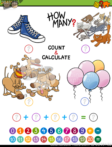 Image of math educational activity for children