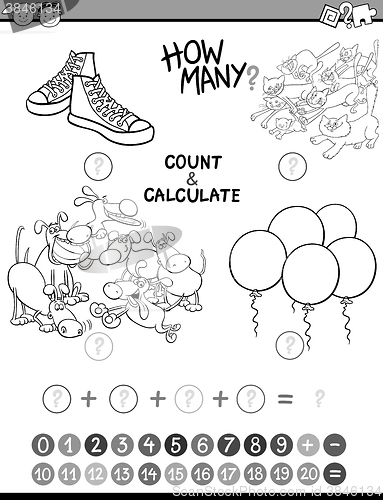 Image of math kids avtivity coloring book