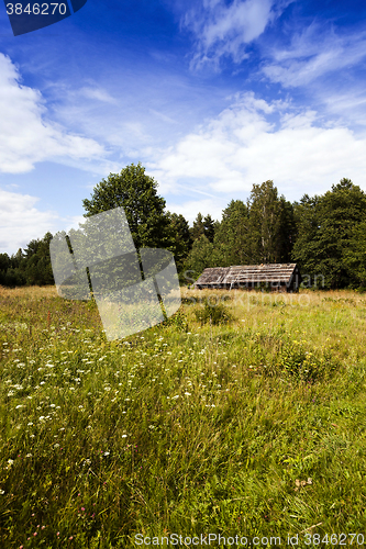 Image of abandoned house ,  Belarus.