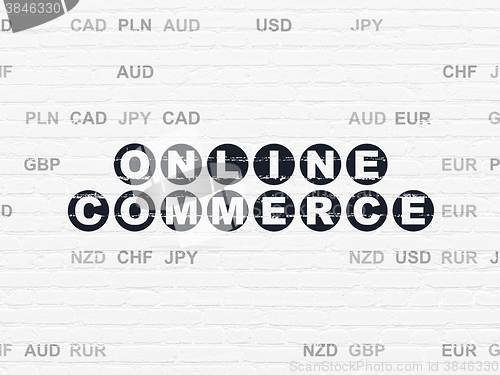 Image of Finance concept: Online Commerce on wall background