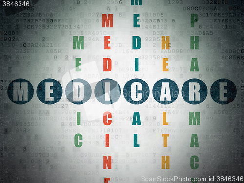 Image of Health concept: Medicare in Crossword Puzzle