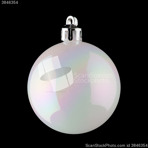 Image of White Christmas ball 