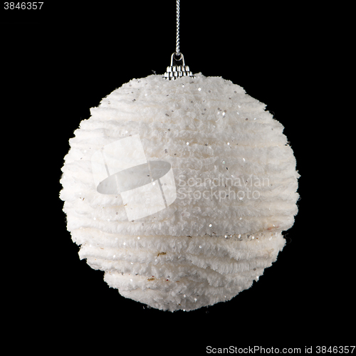 Image of White Christmas ball 