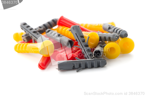 Image of Colorful plastic dowels