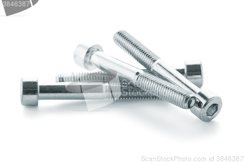 Image of Hex head bolt screws thread 