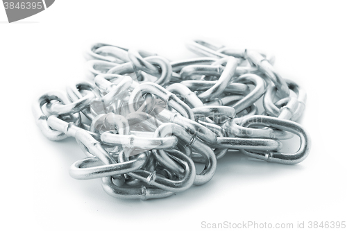 Image of Closeup on silver chain 