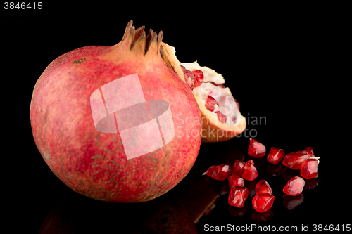 Image of Ripe pomegranate fruit