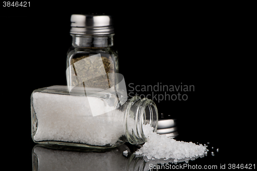 Image of  Salt and oregano shakers