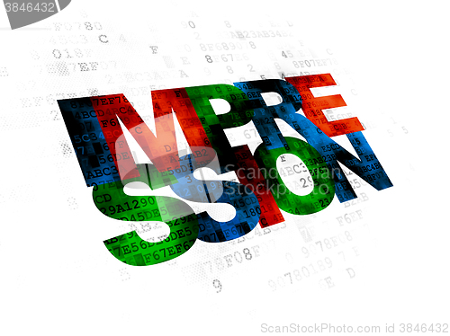 Image of Marketing concept: Impression on Digital background