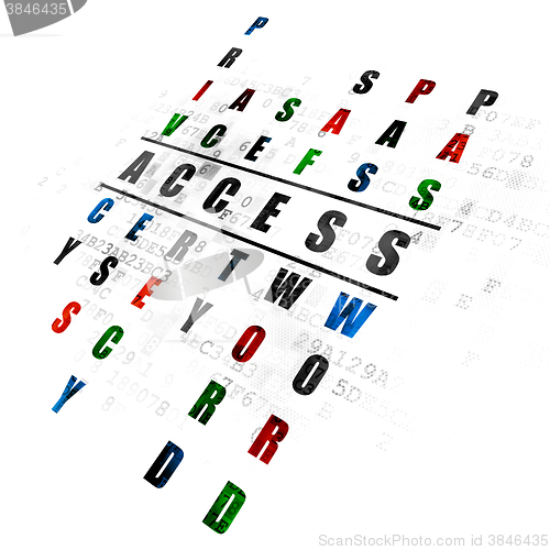 Image of Safety concept: Access in Crossword Puzzle