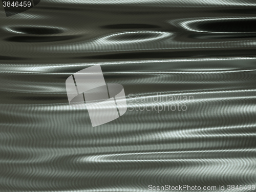 Image of folded metallic texture material waves and ripples 