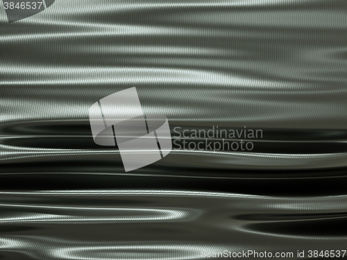 Image of metallic cloth waves and ripples 