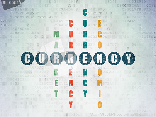 Image of Money concept: Currency in Crossword Puzzle