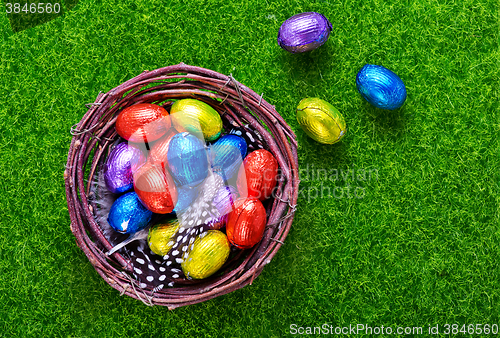 Image of easter eggs