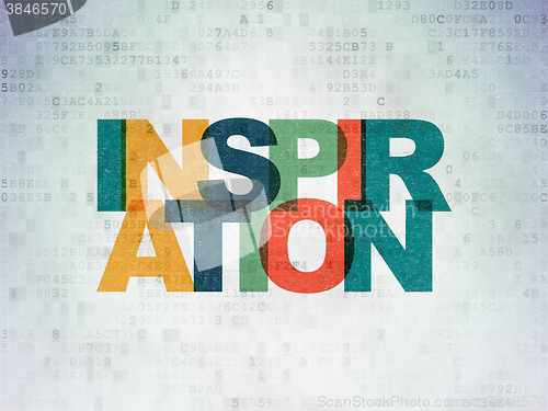 Image of Marketing concept: Inspiration on Digital Paper background