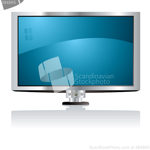 Image of LCD tv blue