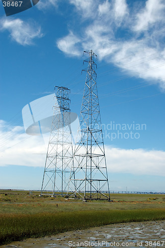 Image of Power transmission towers