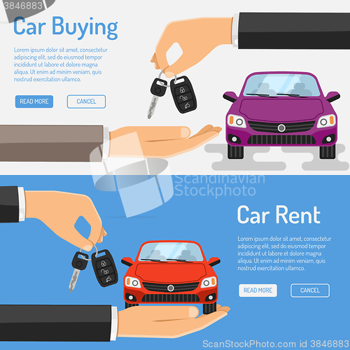 Image of Rent amd Buying Car Banner