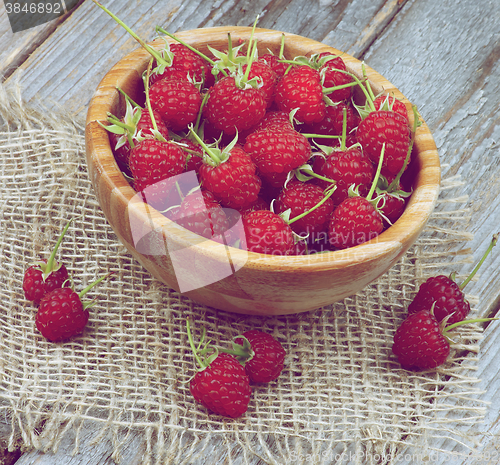 Image of Perfect Ripe Raspberries