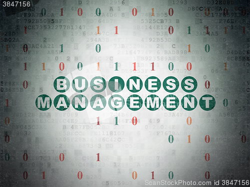 Image of Business concept: Business Management on Digital Paper background