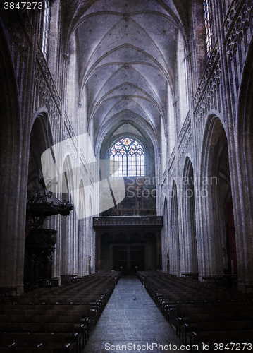 Image of Inside of a creepy old church