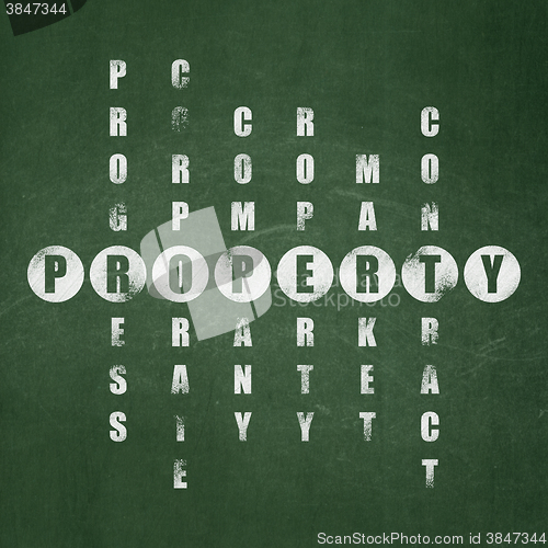 Image of Business concept: Property in Crossword Puzzle