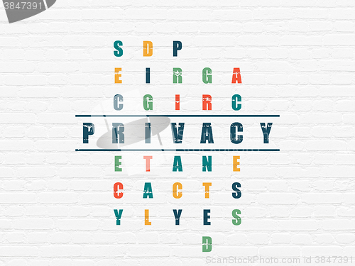 Image of Security concept: Privacy in Crossword Puzzle