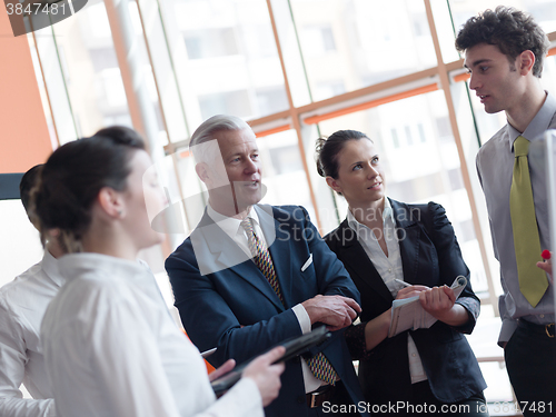 Image of business people group brainstorming