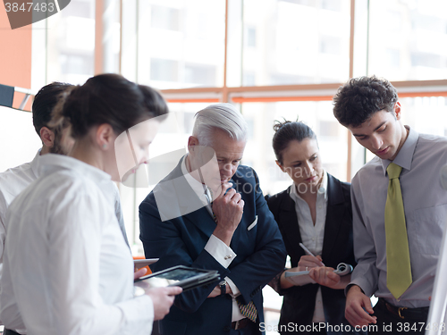 Image of business people group brainstorming