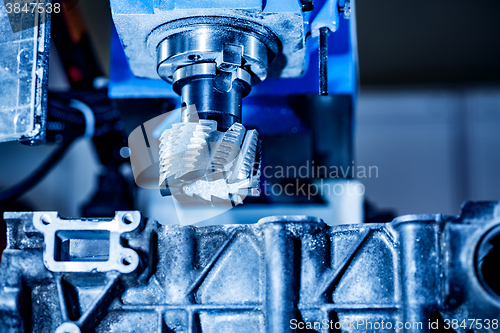 Image of Metalworking CNC milling machine.