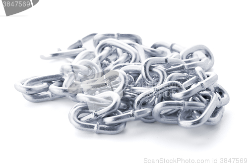 Image of Closeup on silver chain 