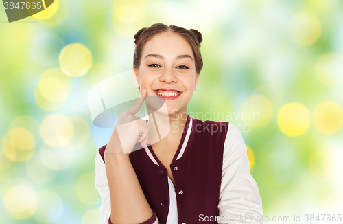 Image of happy smiling pretty teenage girl