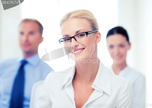 Image of businesswoman in office