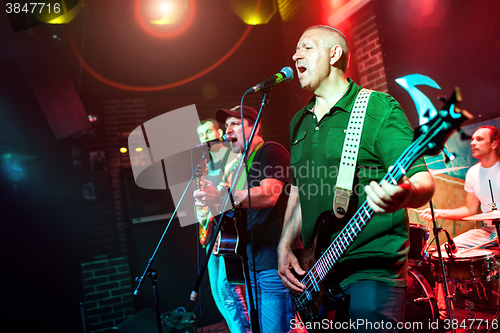 Image of Band performs on stage