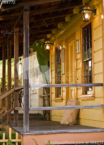 Image of Porch with a Light