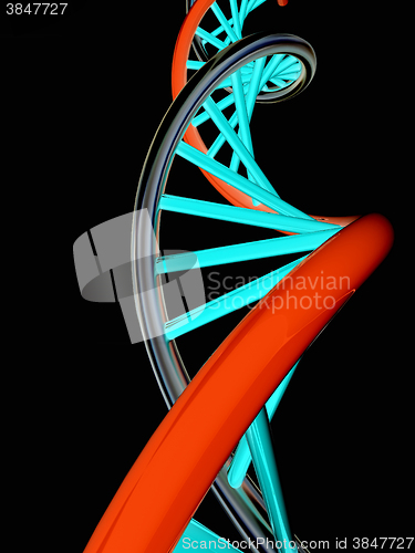 Image of DNA structure model