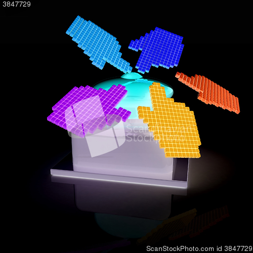 Image of Emergency Button 3d icon