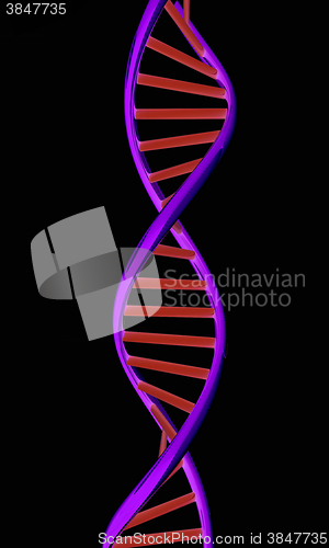 Image of DNA structure model