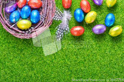 Image of easter eggs