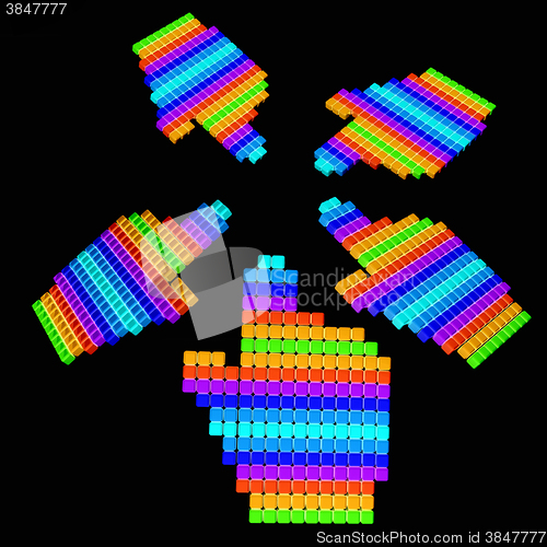Image of Set of Link selection computer mouse cursor