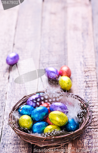 Image of easter eggs