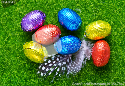 Image of easter eggs