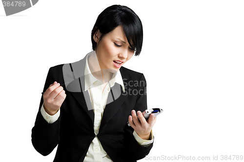 Image of Angry businesswoman