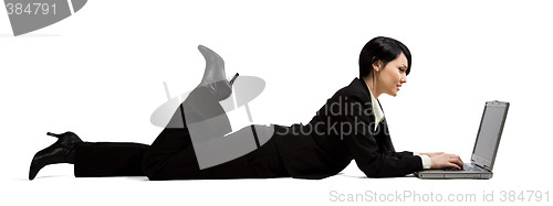 Image of Working businesswoman