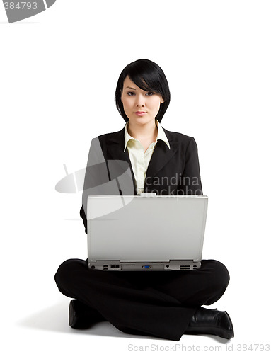 Image of Working businesswoman