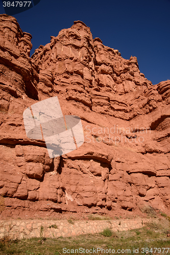 Image of Scenic landscape in Dades Gorges, Atlas Mountains, Morocco