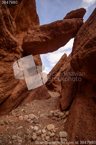 Image of Scenic landscape in Dades Gorges, Atlas Mountains, Morocco