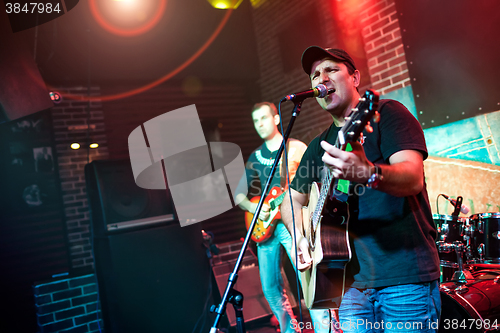 Image of Band performs on stage