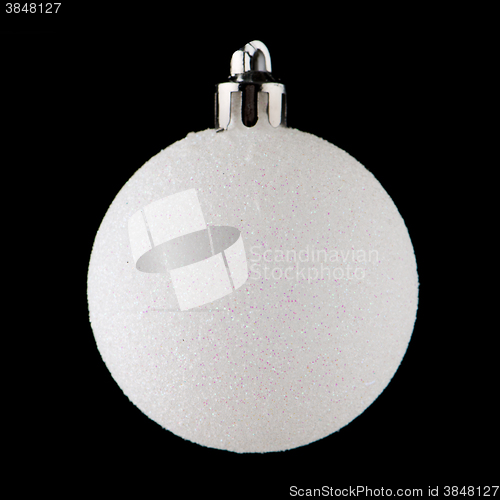 Image of White Christmas ball 
