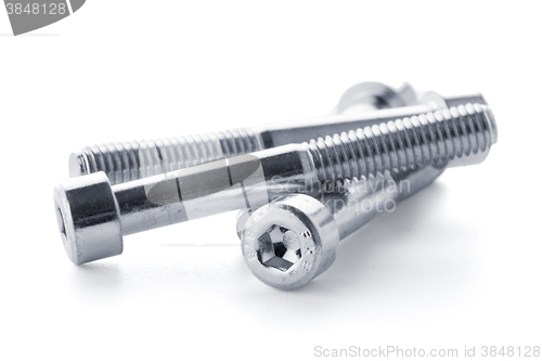 Image of Hex head bolt screws thread 